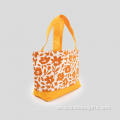 Orange große Kapazität Leinwandhandtasche